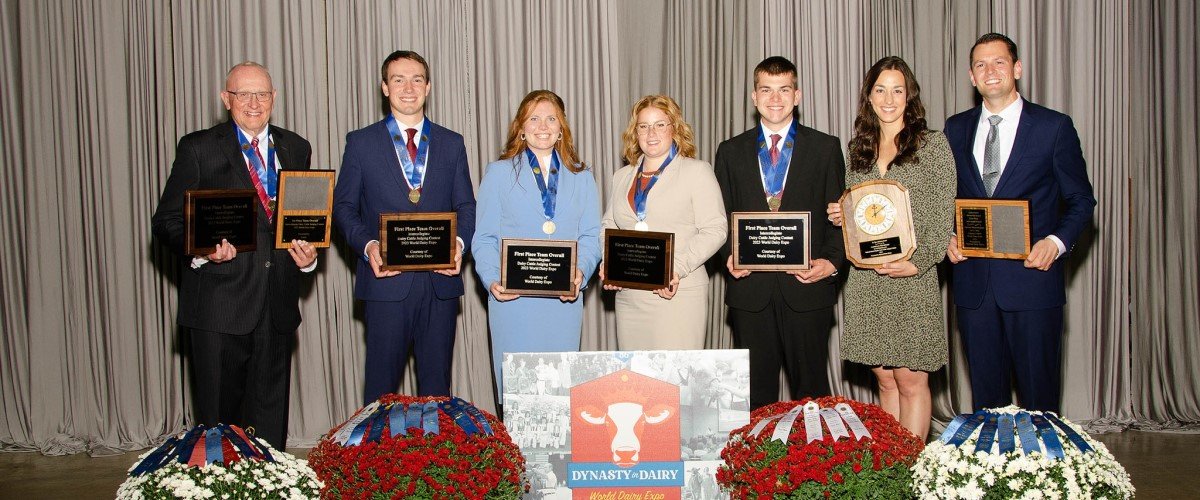 First place finish at World Dairy Expo for UMN Dairy Cattle Judging